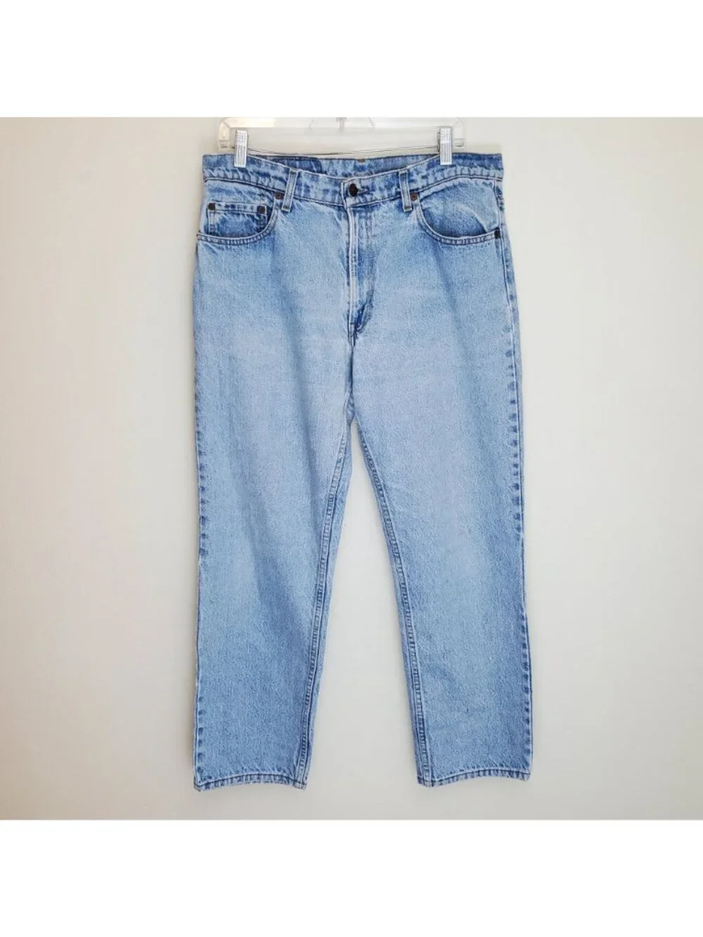 Levi's vintage 1980's 506 straight leg jeans light wash